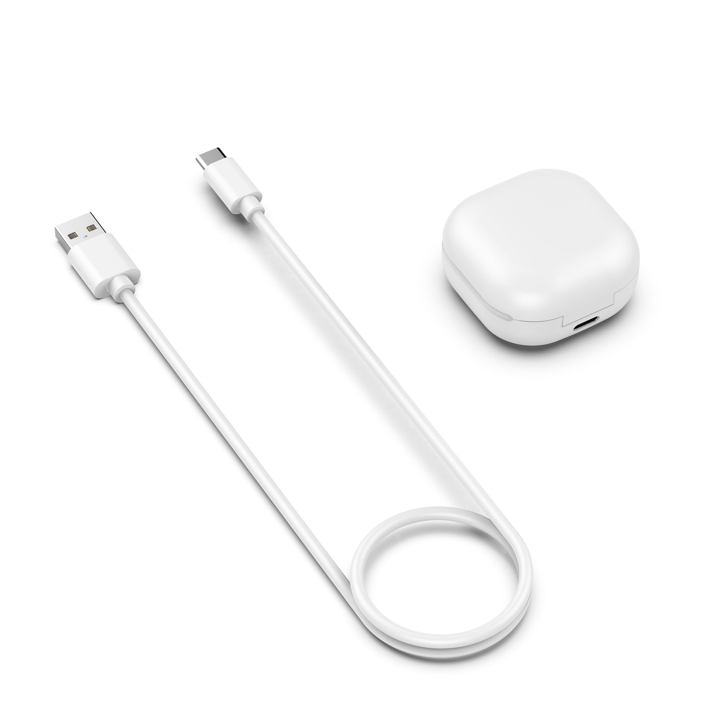USB Charger Charging Case Earbuds Charging Box White for Samsung Galaxy Buds Live SM-R180