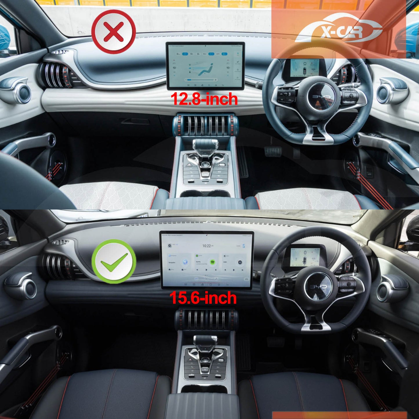15.6-inch Tempered Glass Dash Center Console Screen Protector for BYD Atto 3 Atto3 2024-Onwards Touchscreen Anti-Scratch Cover Accessories