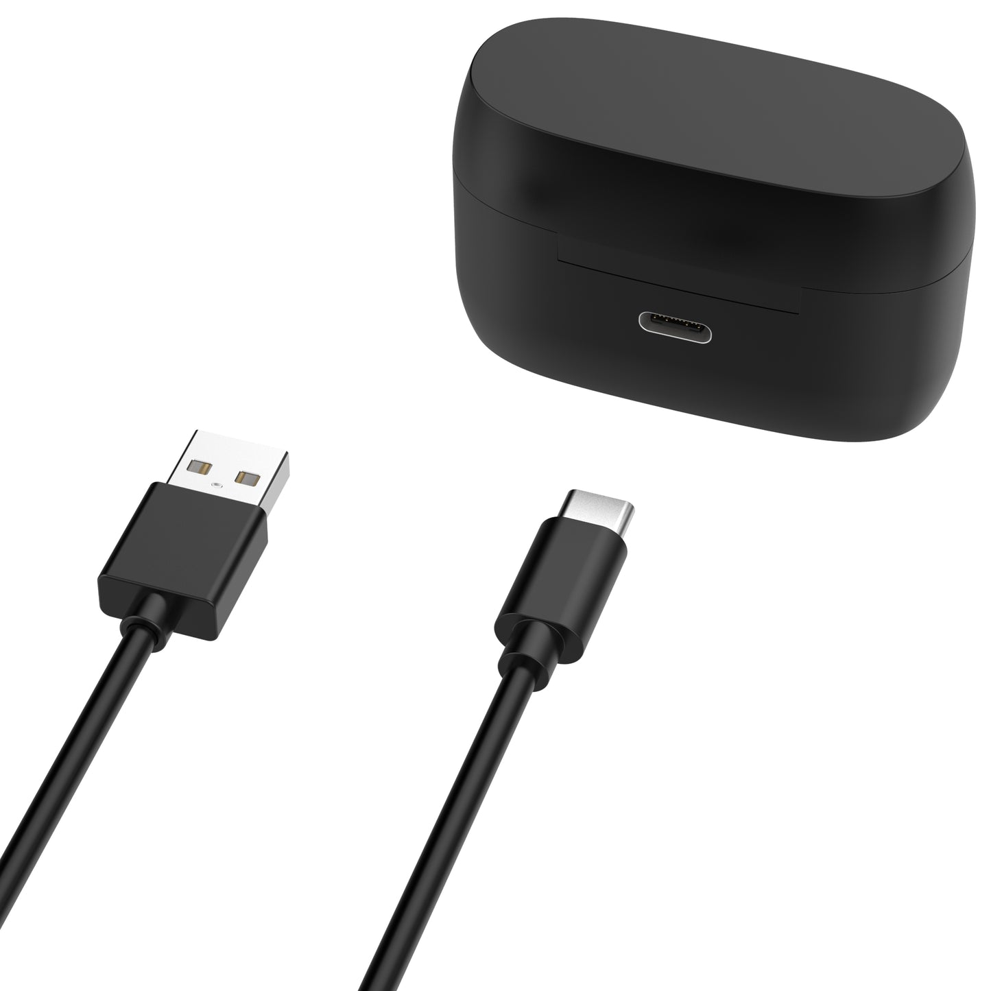 USB Charging Case Earbuds Charger Box Black for Jabra Elite 4 Active True Wireless Earbuds Headphones