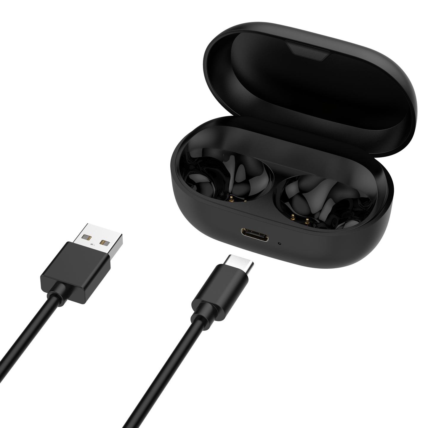 USB Charging Case Earbuds Charger Box Black for Jabra Elite 7 Pro True Wireless Earbuds Headphones