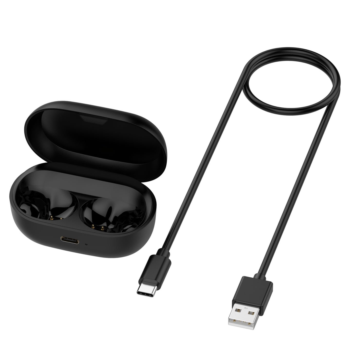 USB Charging Case Earbuds Charger Box Black for Jabra Elite 7 Pro True Wireless Earbuds Headphones