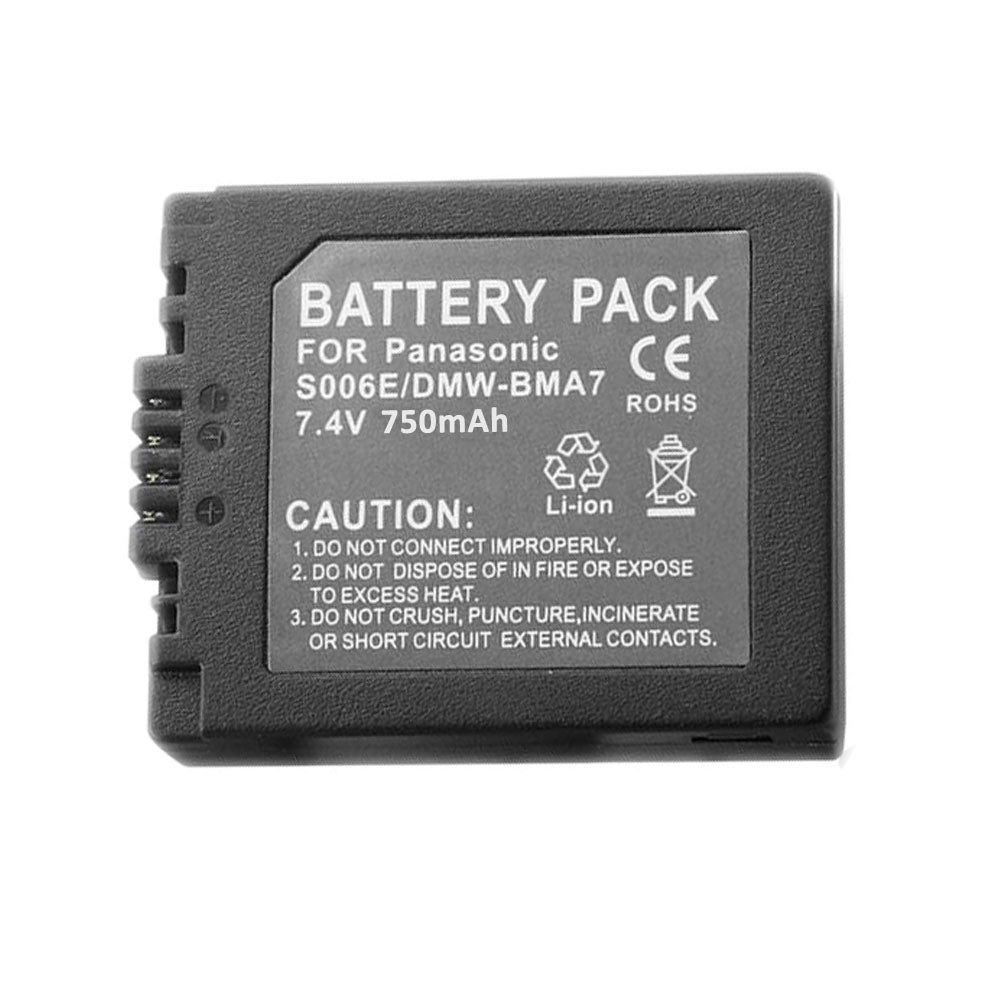 Battery for Panasonic Camera CGA-S006 CGA-S006A CGA-S006E CGA-S006E/1B CGR-S006 CGR-S006A CGR-S006E DMW-BMA7