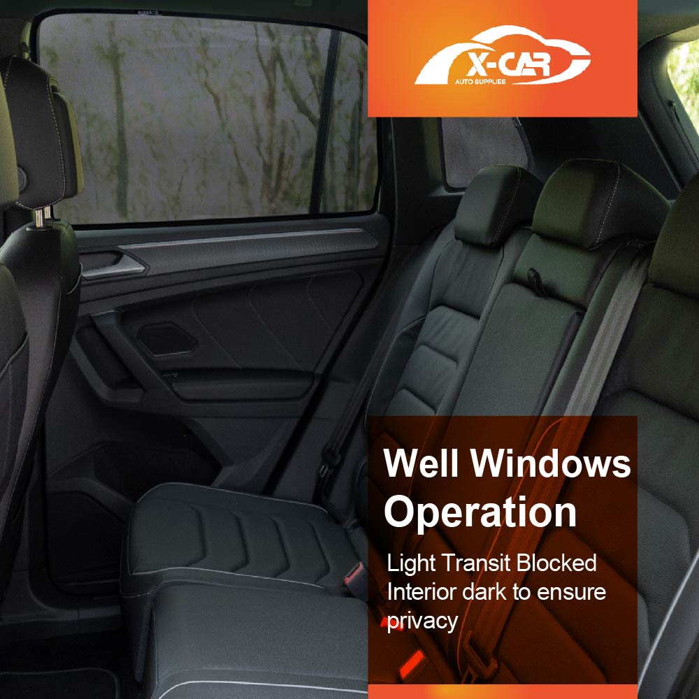 Window Sun Shades for Volkswagen VW Tiguan 5 Seater 2016-2024 Car UV Protection Custom Rear Windscreen Shade SunBlind Mesh