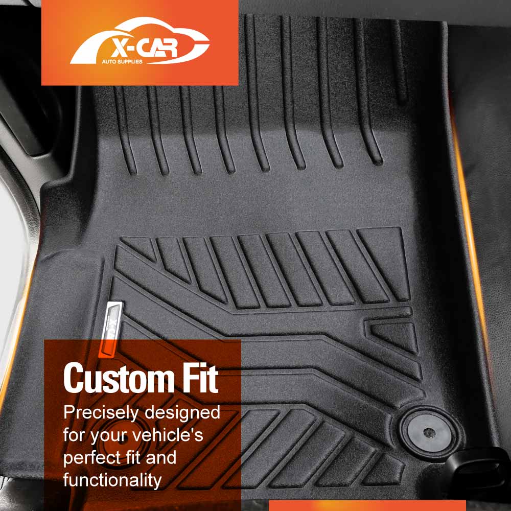 3D Floor Mats for Volkswagen Amarok Single Cab 2009-2022 Customized Heavy Duty All Weather Car Mat Liners Carpet