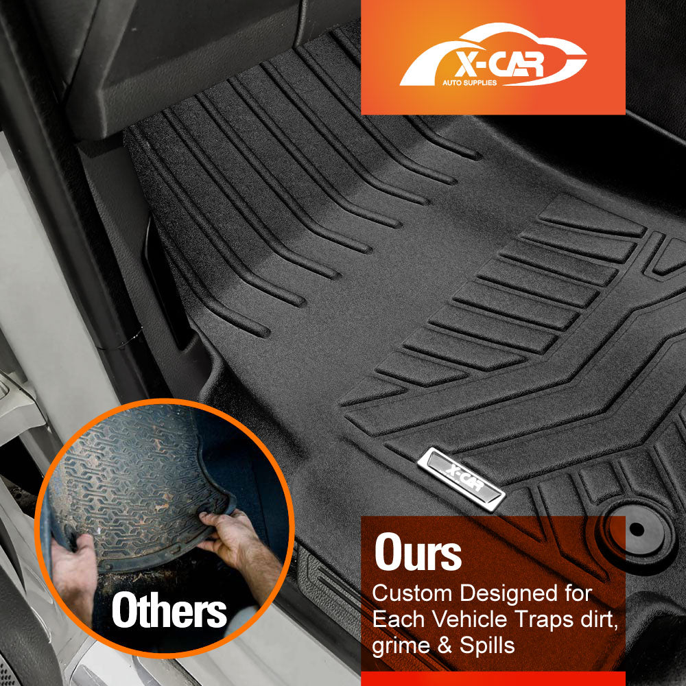 3D Floor Mats for Volkswagen Amarok Single Cab 2009-2022 Customized Heavy Duty All Weather Car Mat Liners Carpet