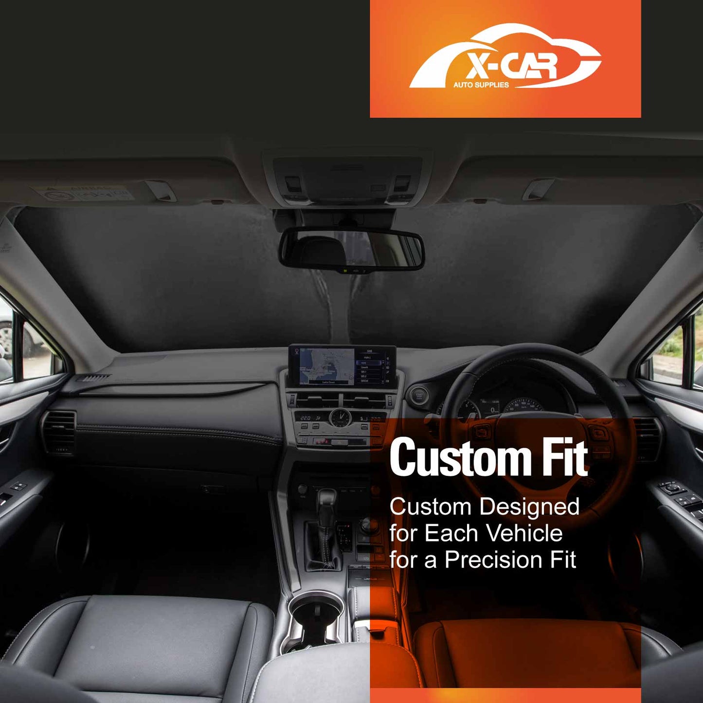 WindScreen Sun Shade for Lexus NX Series NX200 NX200t NX300 NX300h 2014-2021 Blocks UV Rays Foldable Custom Wind Screen Sun Visor Protector