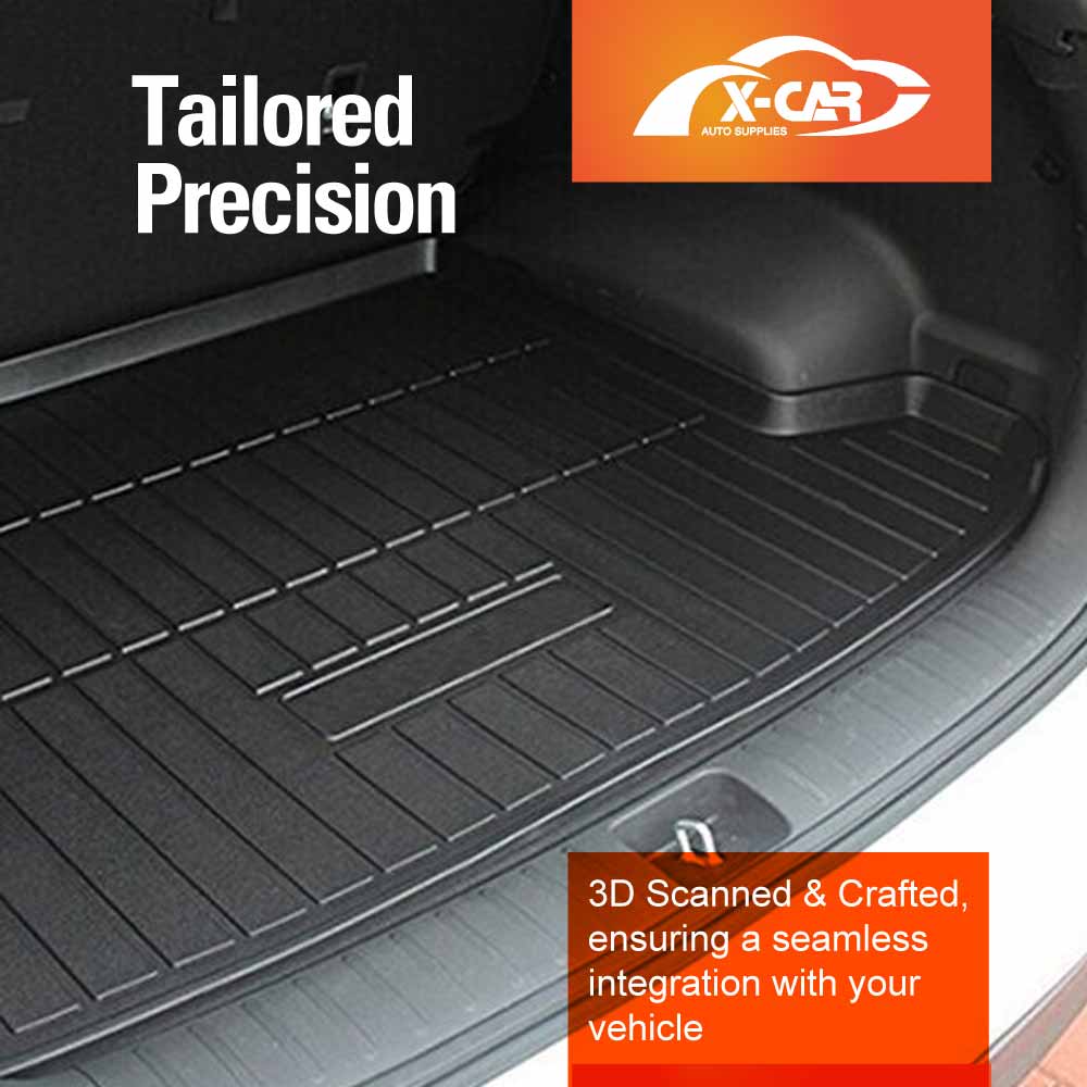 3D All-Weather Car Boot Liner Floor Mats for Hyundai Tucson 2015-2021 Heavy Duty Trunk Cargo Mat Carpet Liners Accessories