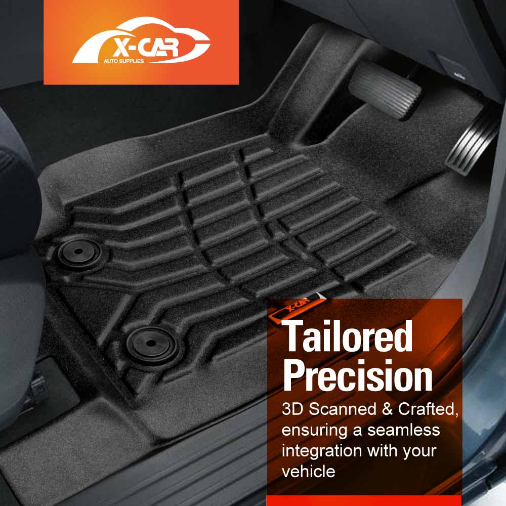 3D Floor Mats for Mazda BT-50 BT50 Single Cab UP UR Series 2011-2020 All-Weather Heavy Duty Customized Car Carpet Liners Full Set