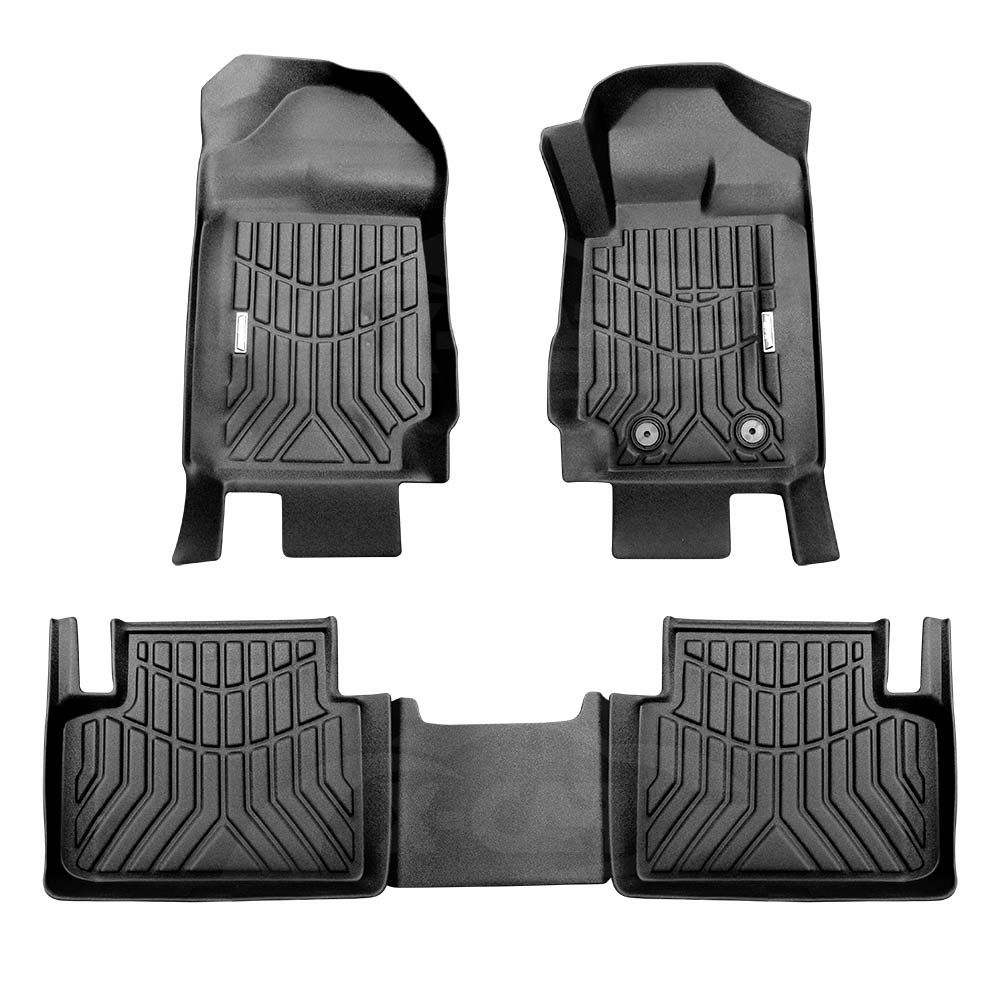 3D Floor Mats for Mazda BT-50 Dual Cab 2011-2020 Customized Heavy Duty All Weather Car Liners Door Sill Covered Carpet