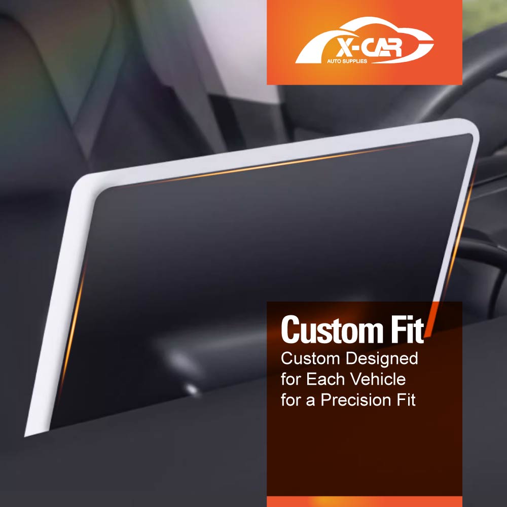 Tesla Model 3 Highland 2023-2025 Screen Protector Frame Protection Silicone Cover Case Accessories White