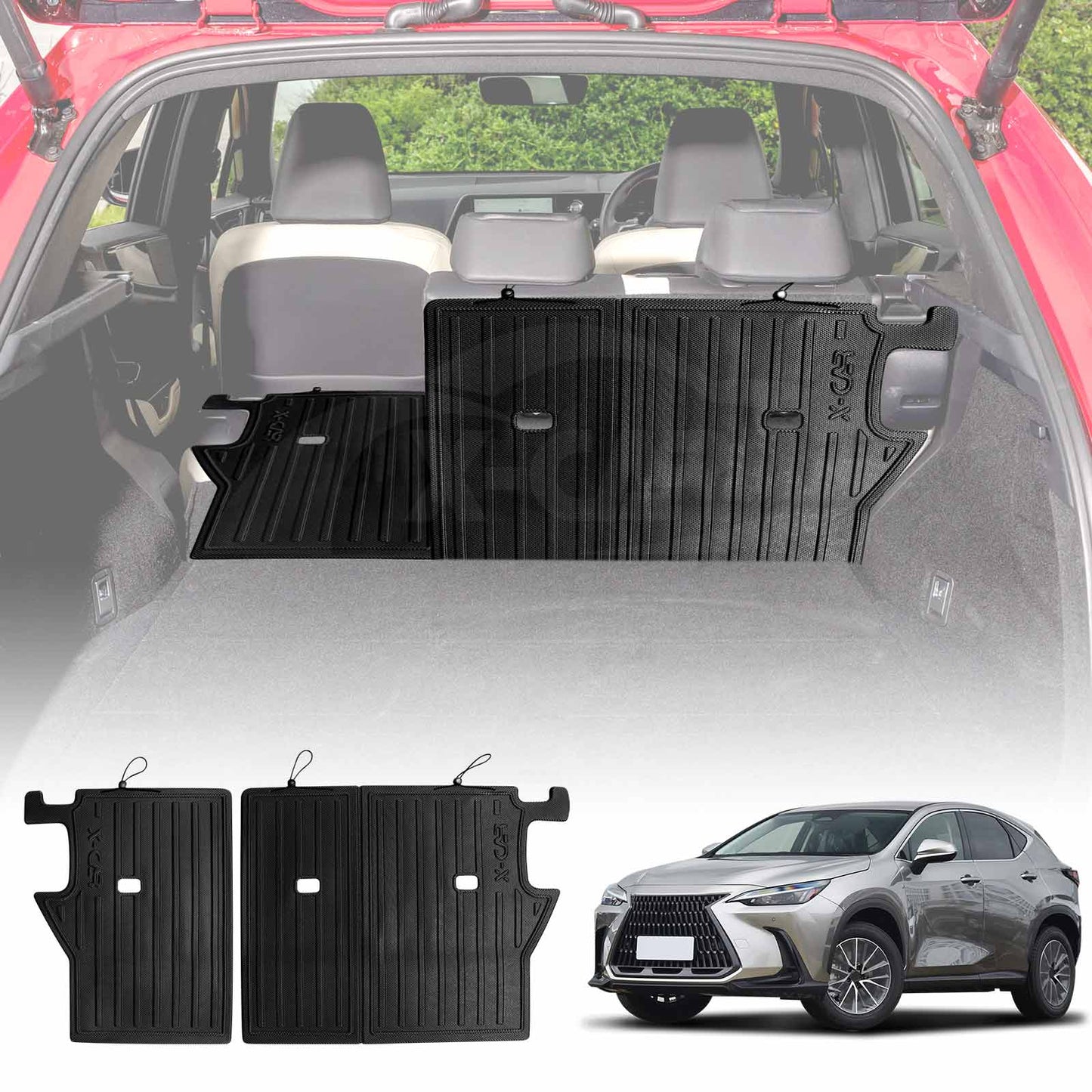 Back Seat Protector for Lexus NX250 NX350 NX350h NX450h 2022-2025 Heavy Duty Car Seats Kick Mats Cover