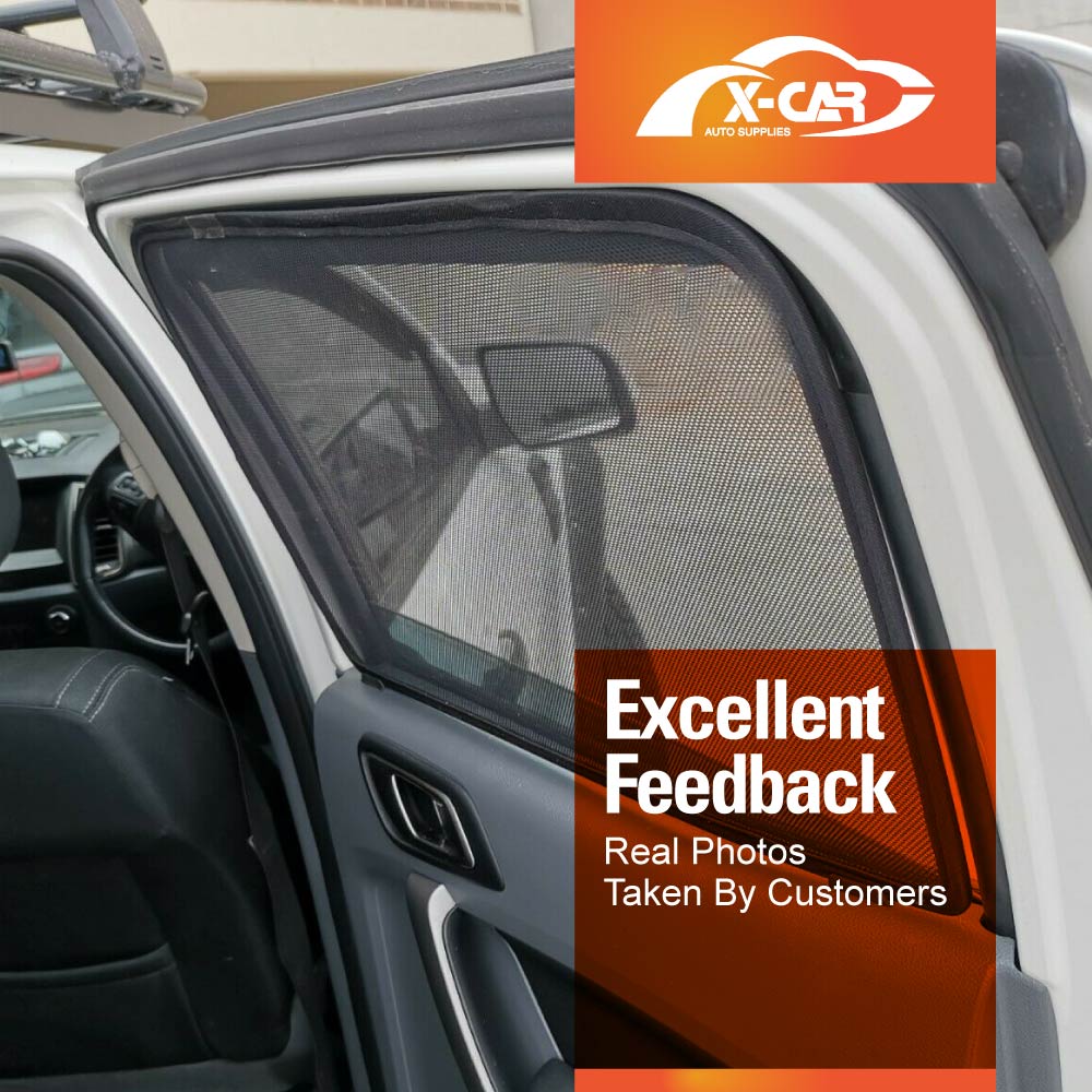 Window Sun Shades for Ford Ranger 2011-2022 Car Custom Rear Windscreen Shade Sun Blind Mesh