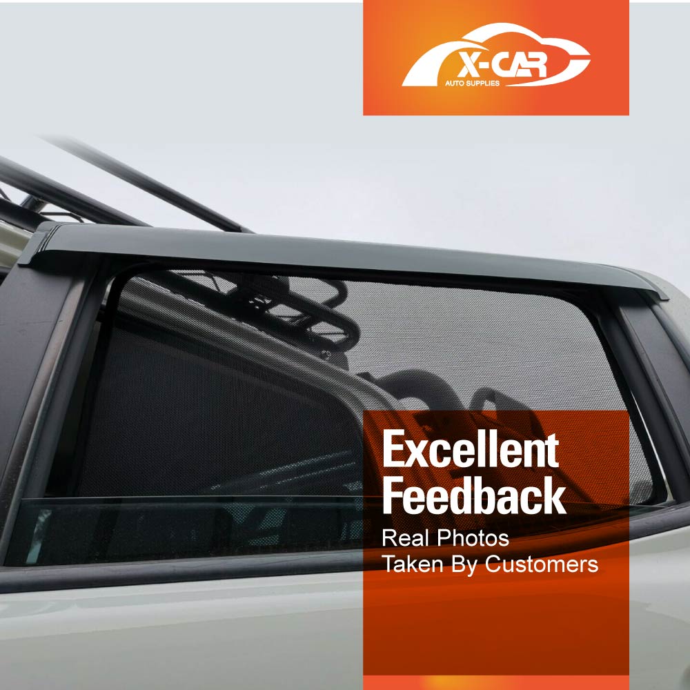 Window Sun Shades for Ford Ranger 2011-2022 Car Custom Rear Windscreen Shade Sun Blind Mesh