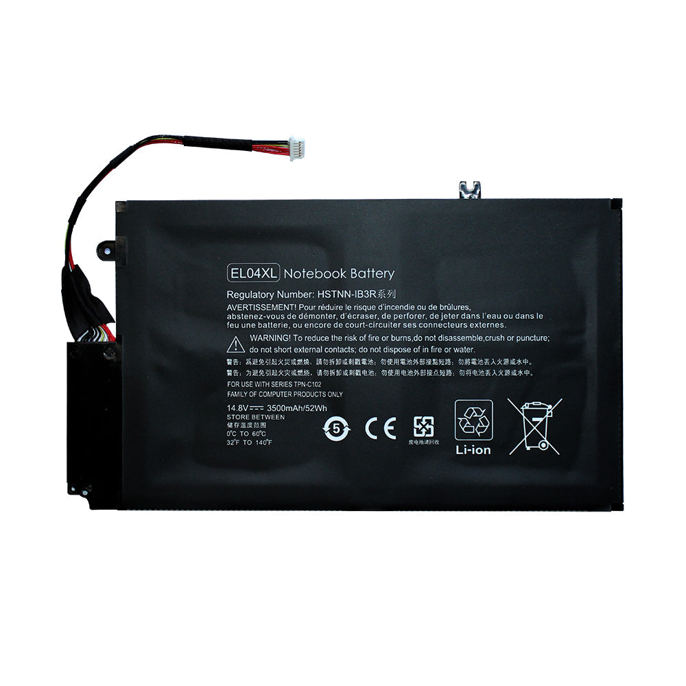 Replacement Battery for HP Envy 4-1000 EL04XL TPN-C102 HSTNN-IB3R HSTNN-UB3R 681879-121 681879-171 681879-1C1 681879-541 681949-001 681949-541