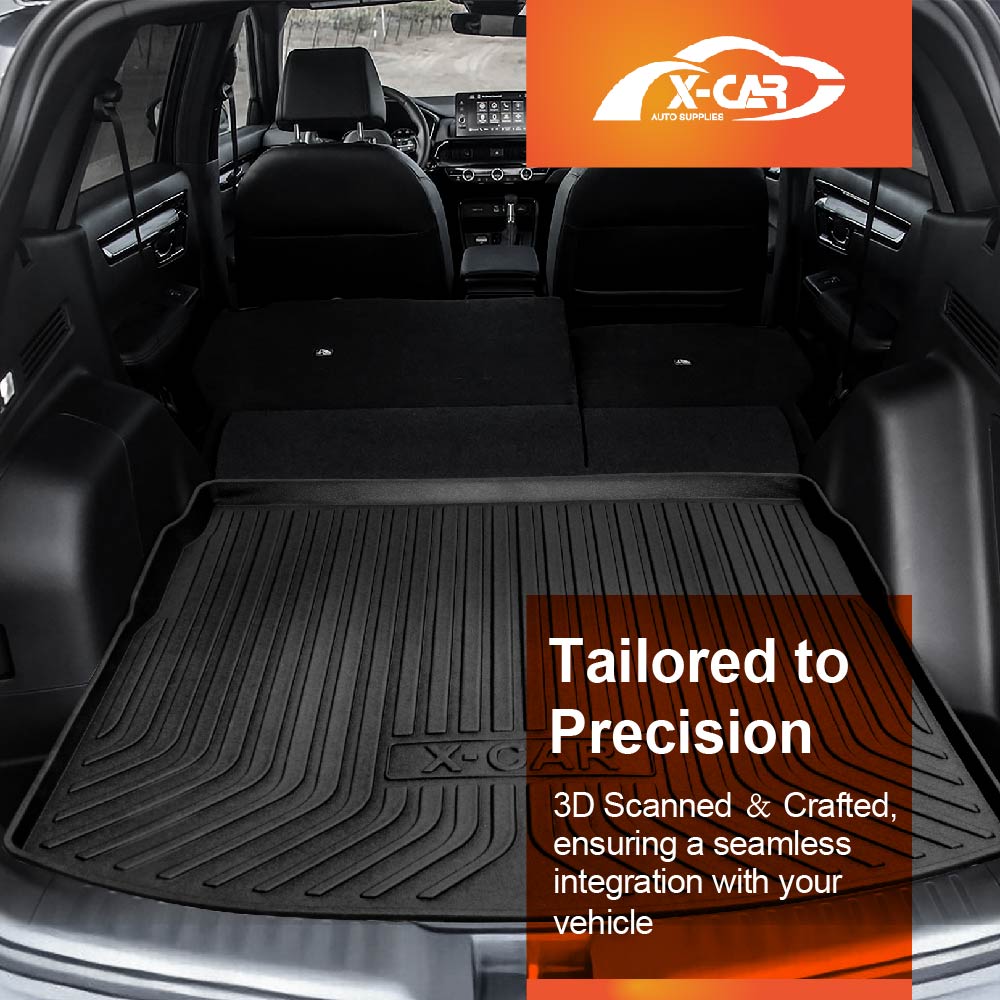 3D Floor Mats Boot Liner for Honda CRV CR-V 5-Seater 2023-Onwards All Weather Heavy Duty TPE Cargo Car Trunk Luggage Tray