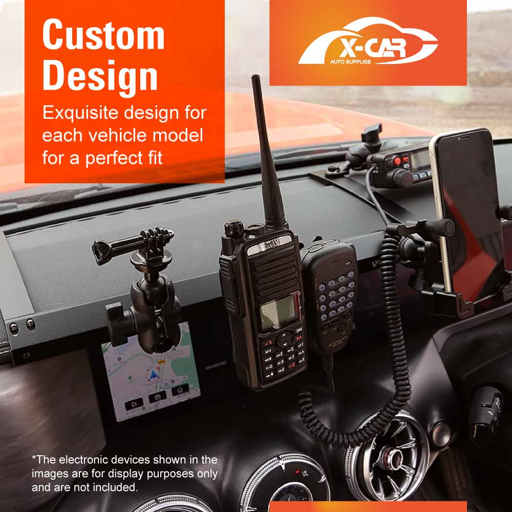 GWM Tank 300 2023-2025 Center Console Dash Integrated Bracket Mount Multi-function Walkie Talkie Two Way Radio Mobile Phone Holder Aluminium Alloy Accessories