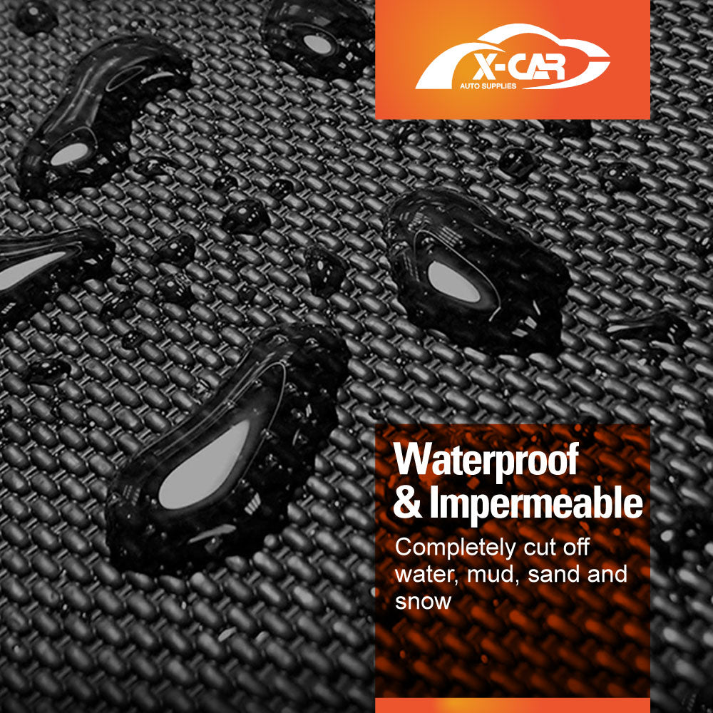 Front Rear Floor Mats for Ford Everest 2022-Onwards All Weather Heavy Duty XPE Car Trunk Luggage Tray