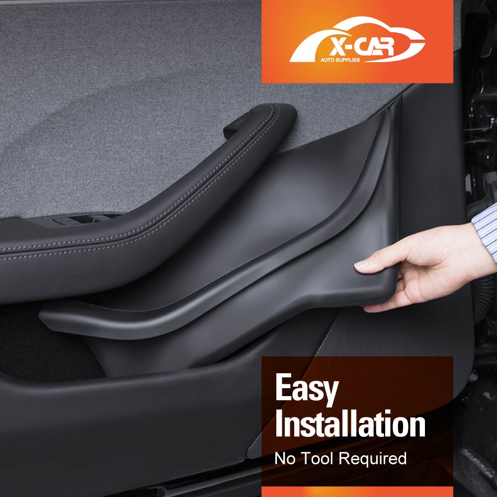 Tesla Model 3 Highland 2023-2025 Car Door Side Fully Cover Protector Storage Box Tray Organizer Accessories Front and Rear Set of 4
