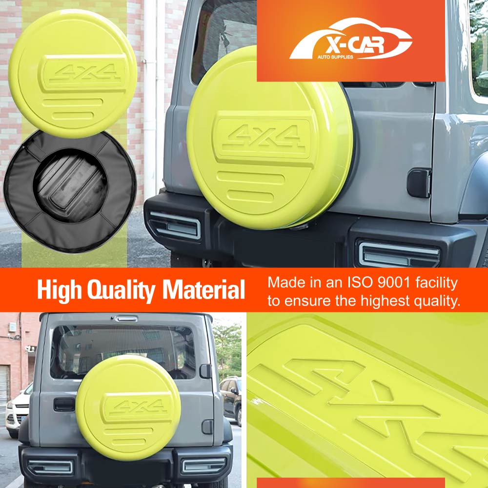 Spare Wheel Cover for Suzuki Jimny 3-Door 2018-2025 Spare Tire Protective Cover Kinetic Yellow Exterior Modification Accessories