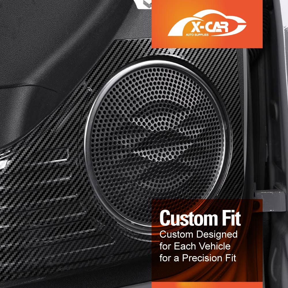 Anti Kick Car Door Panel For GWM Tank 300 2023-2025 Steel Protective Side Edge Protector Cover Guard Carbon Fibre Style