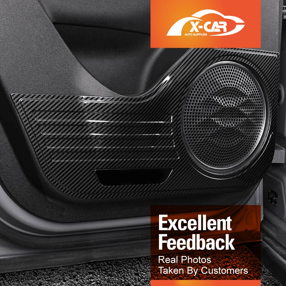 Anti Kick Car Door Panel For GWM Tank 300 2023-2025 Steel Protective Side Edge Protector Cover Guard Carbon Fibre Style