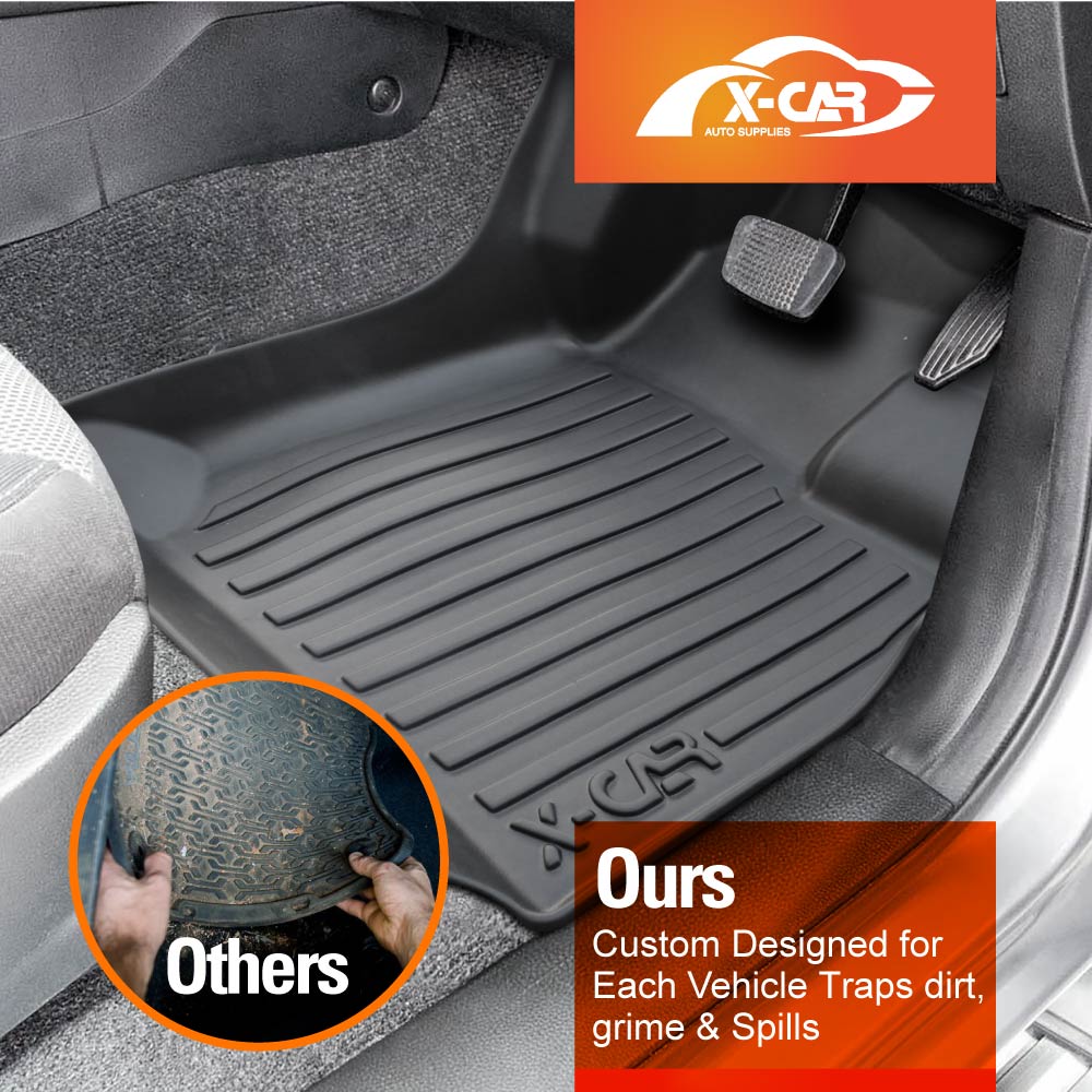 3D Floor Mats Boot Liner Set for Isuzu MU-X MUX 2022-Onwards All Weather Heavy Duty Cargo Car Trunk Luggage Tray