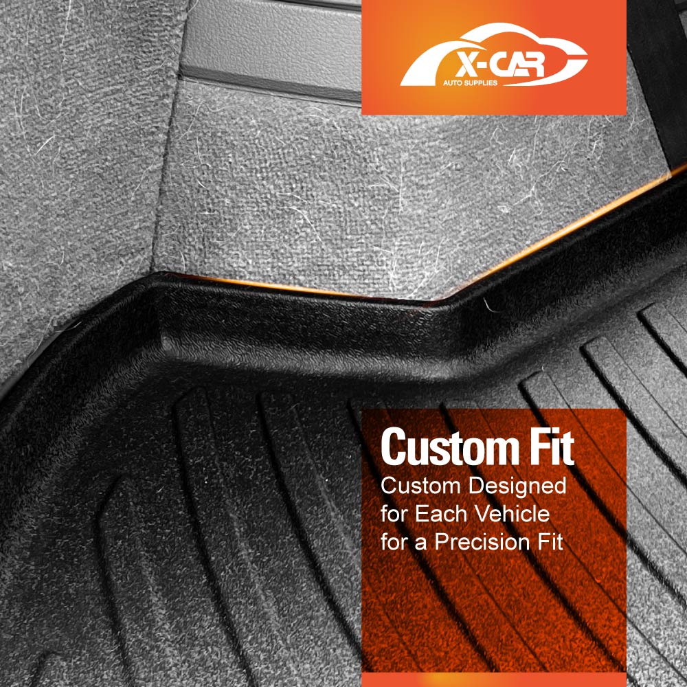 3D Floor Mats Boot Liner Set for Volkswagen VW T-Roc 2020-Onwards All Weather Heavy Duty Cargo Car Trunk Luggage Tray