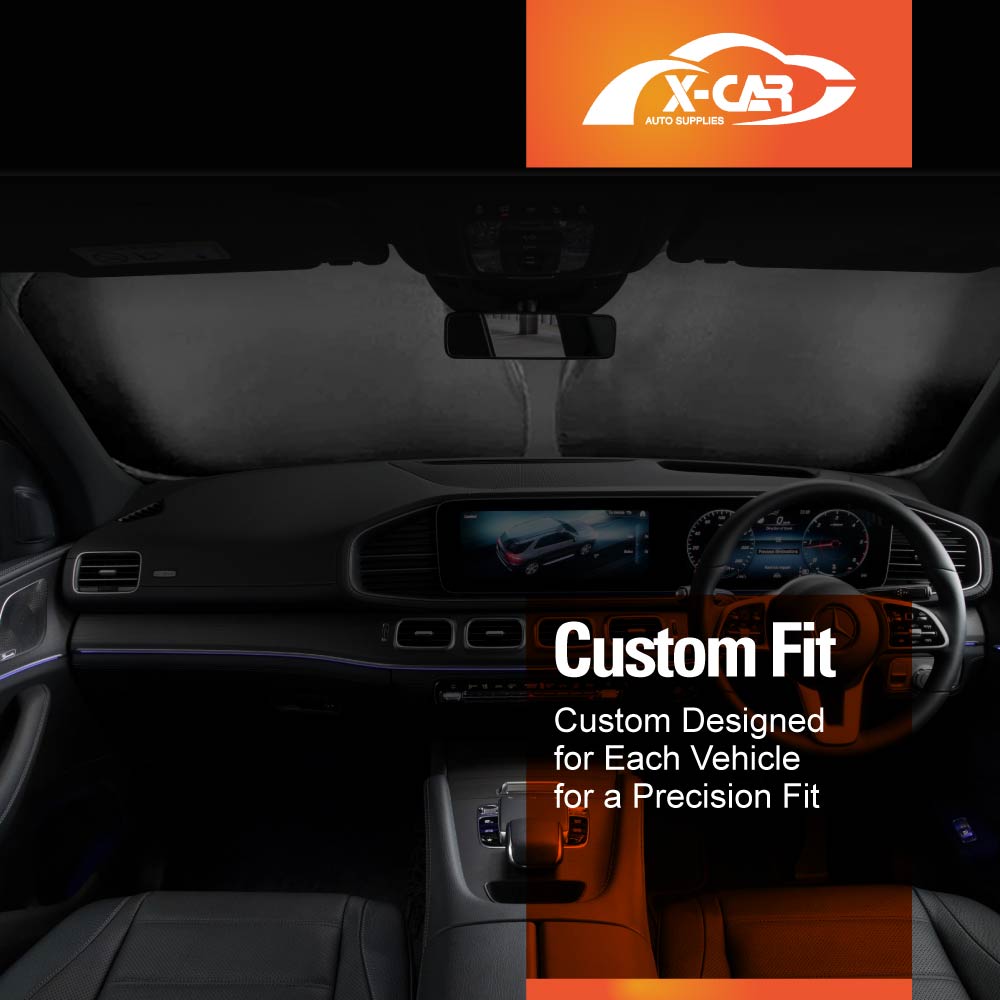 WindScreen Sun Shade for Mercedes-Benz GLE 2012-2018 Blocks UV Rays Foldable Custom Wind Screen Sun Visor Protector