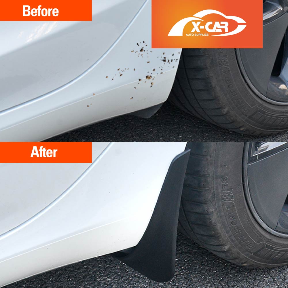 Tesla Model Y 2022-2025 Mud Flaps Splash Guards Mudguard Fender Front and Rear Set of 4 - Medium Edge PP Version