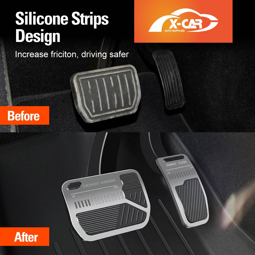 Tesla Model 3 2017-2023 and Model Y 2021-2025 Performance Foot Pedals Pads Cover Aluminum Non-Slip Anti-Slip Accelerator Brake Accessories
