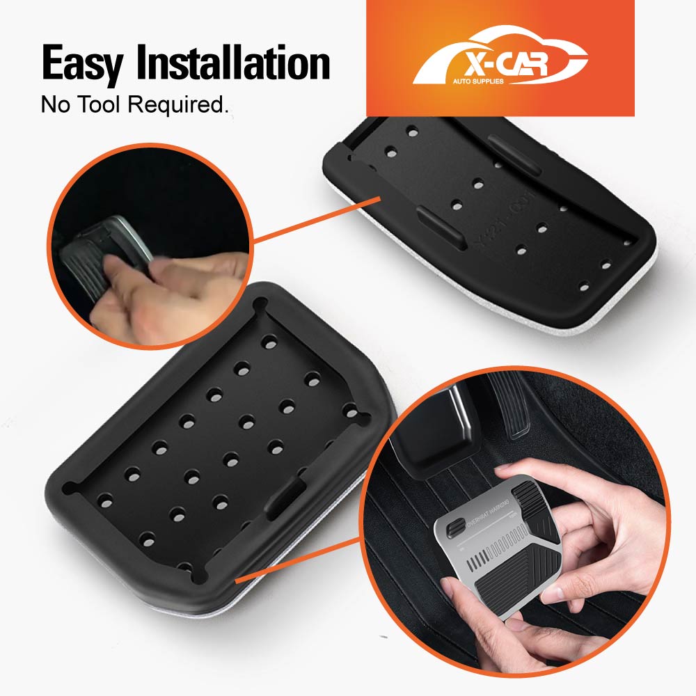 Tesla Model 3 2017-2023 and Model Y 2021-2025 Performance Foot Pedals Pads Cover Aluminum Non-Slip Anti-Slip Accelerator Brake Accessories