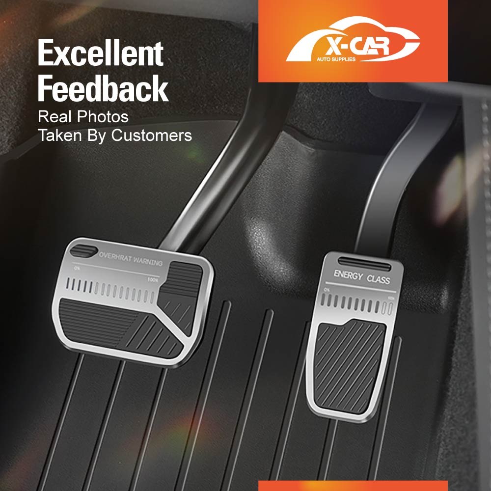 Tesla Model 3 2017-2023 and Model Y 2021-2025 Performance Foot Pedals Pads Cover Aluminum Non-Slip Anti-Slip Accelerator Brake Accessories