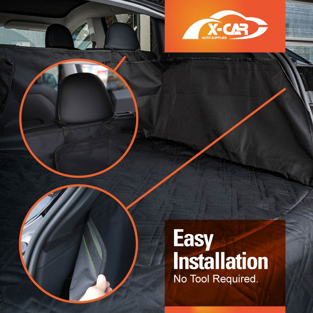Tesla Model Y 2022-2025 Rear Trunk Cargo Liner Pet Dog Mat Rear Seat Back Cover Waterproof Non-Slip
