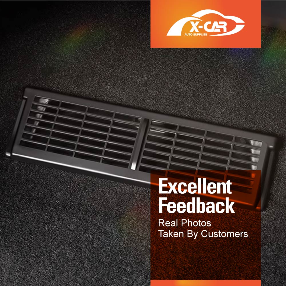 Tesla Model Y 2022-2025 Backseat Rear Under Seat Air Conditioning Outlet Vent Cover Flow Grille Protector Set of 2