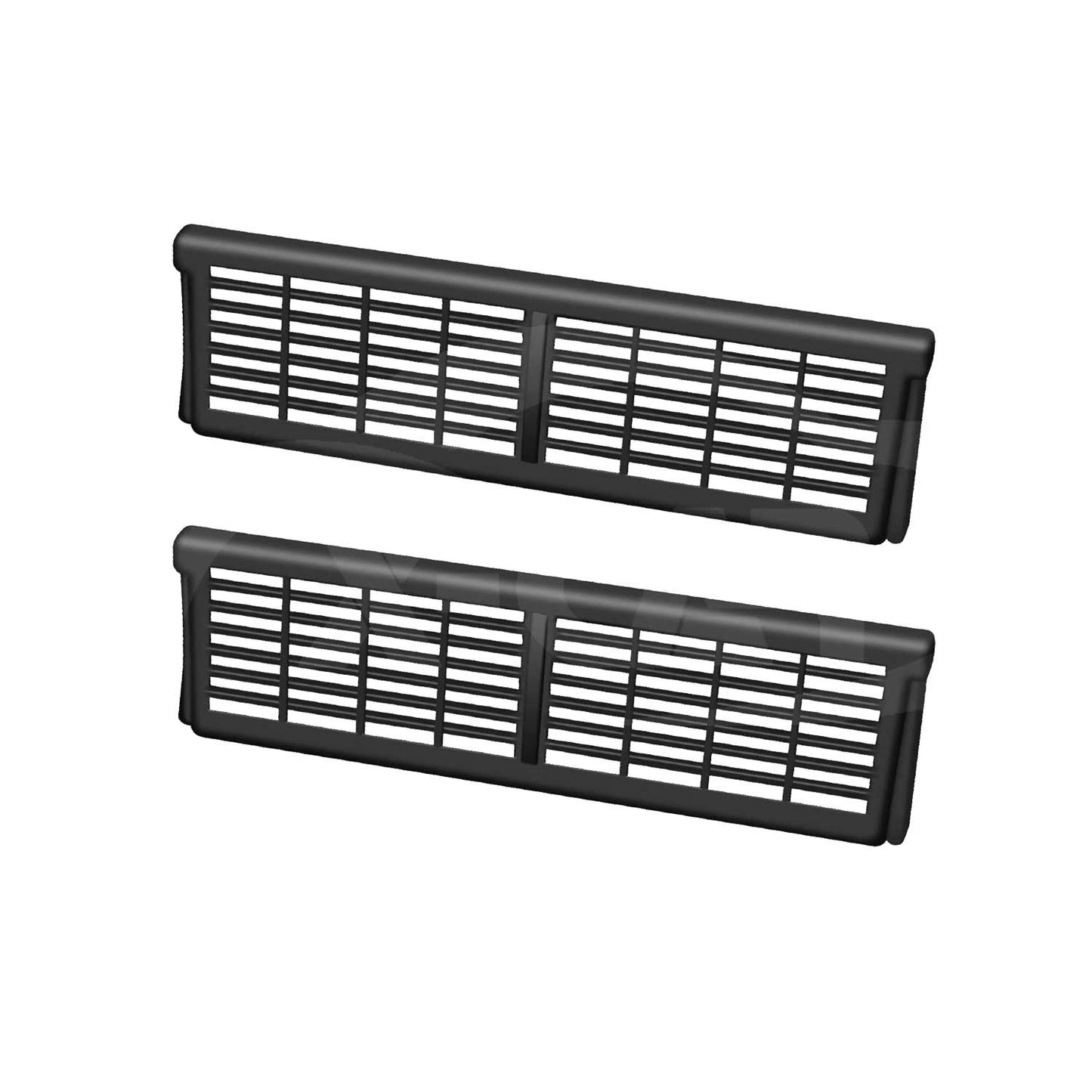 Tesla Model Y 2022-2025 Backseat Rear Under Seat Air Conditioning Outlet Vent Cover Flow Grille Protector Set of 2