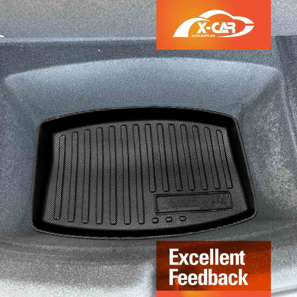 Tesla Model 3 Highland 2023-2025 All-Weather Rear Well Liner Rear Trunk Toolbox Cargo Mat