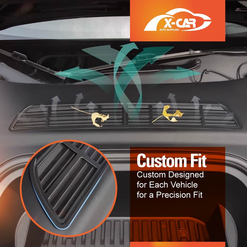 Tesla Model Y 2022-2025 Air Flow Intake Vent Grille ABS Plastic Protection Inlet Cover Leaves Insect Guard