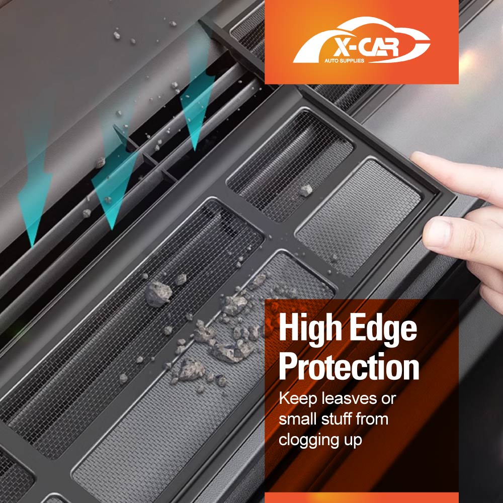 Tesla Model Y 2022-2025 Air Flow Intake Vent Grille ABS Plastic Protection Inlet Cover Leaves Insect Guard