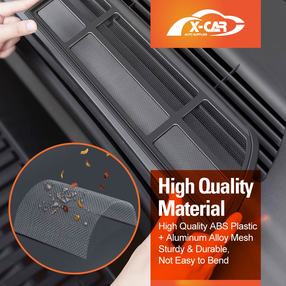Tesla Model Y 2022-2025 Air Flow Intake Vent Grille ABS Plastic Protection Inlet Cover Leaves Insect Guard