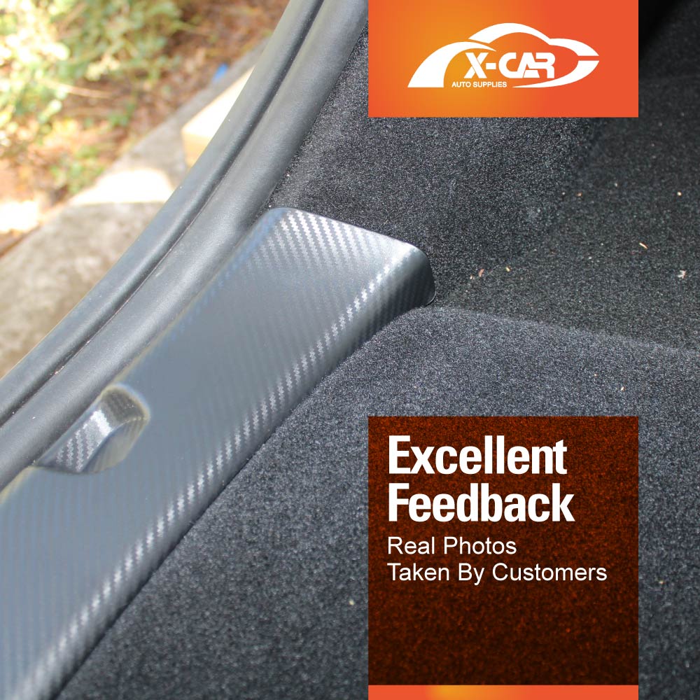 Tesla Model Y 2022-2025 Rear Bumper Guard Trunk Protector Cover Carbon Fiber Style Protection Accessories