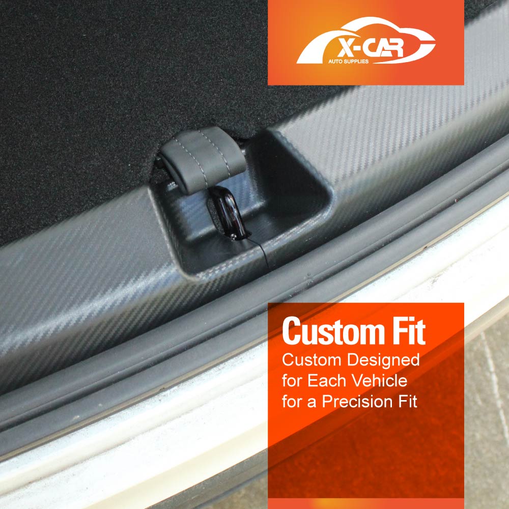 Tesla Model Y 2022-2025 Rear Bumper Guard Trunk Protector Cover Carbon Fiber Style Protection Accessories
