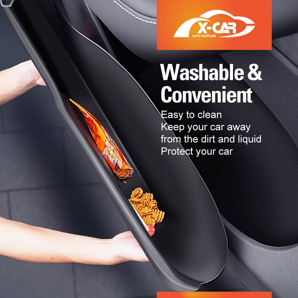 Tesla Model Y 2022-2025 Car Door Side Fully Cover Protector Storage Box Tray Organizer Accessories Front and Rear Row Set of 4