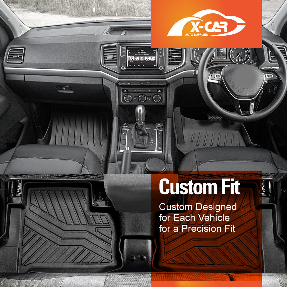 3D Floor Mats for Volkswagen Amarok Dual Cab 2009-2022 Customized Heavy Duty All Weather Car Mat Liners Door Sill Covered Carpet