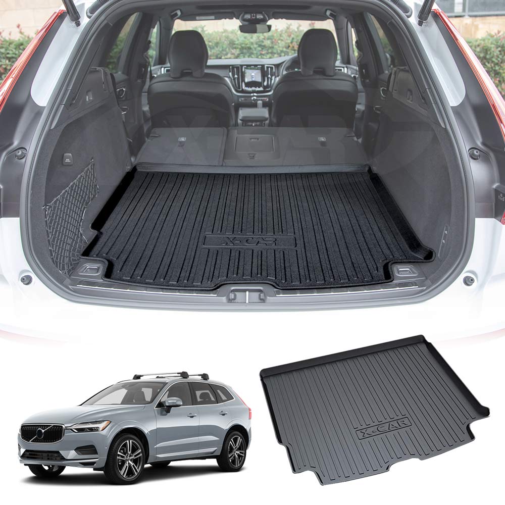 3D Moulded Heavy Duty Waterproof Cargo Rubber Mat Boot Liner Luggage Tray Fit for Volvo SUV XC60 2017-Onwards