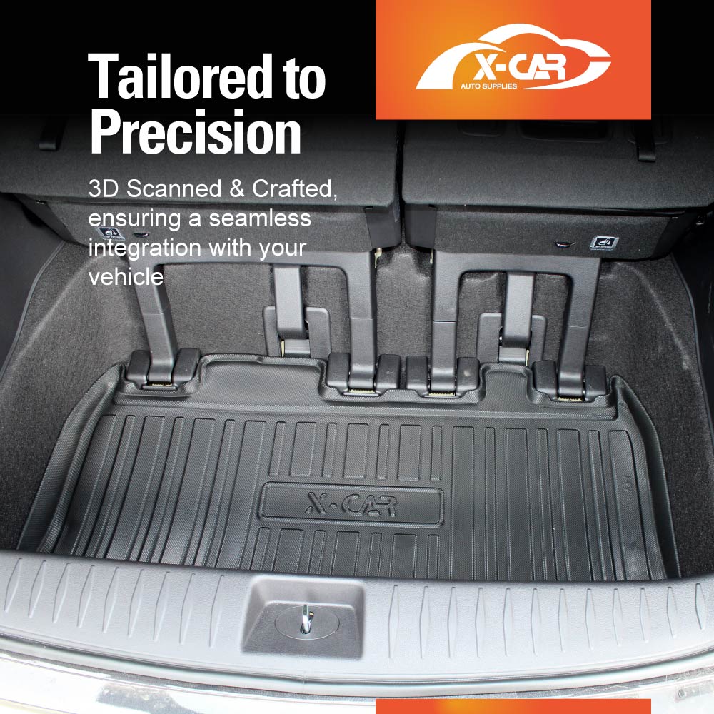 3D Floor Mats Boot Liner Set for Kia Carnival KA4 Series 2020-Onwards All Weather Heavy Duty Cargo Car Trunk Luggage Tray