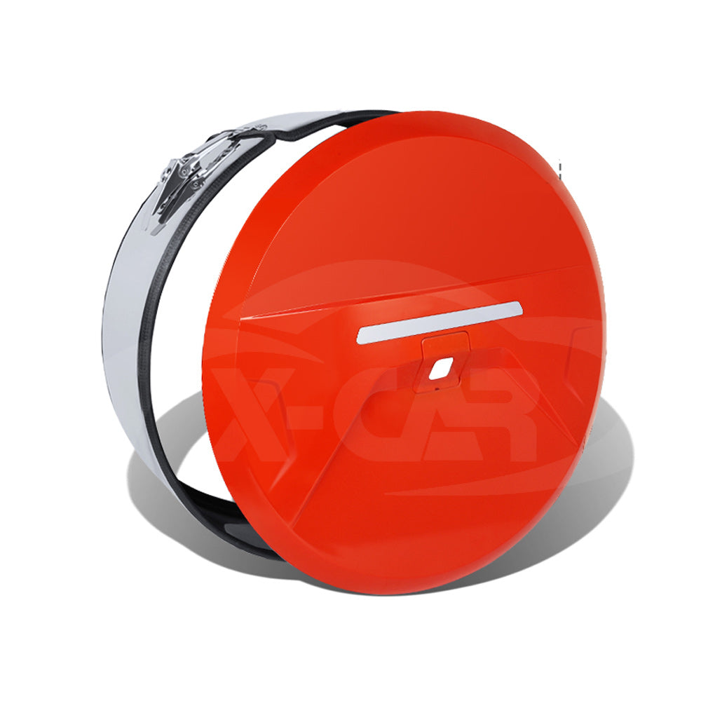 Orange Spare Wheel Cover with Stainless Steel Hoop for GWM Tank 300 2023-2025 Protective Tire Case Exterior Modification Accessories