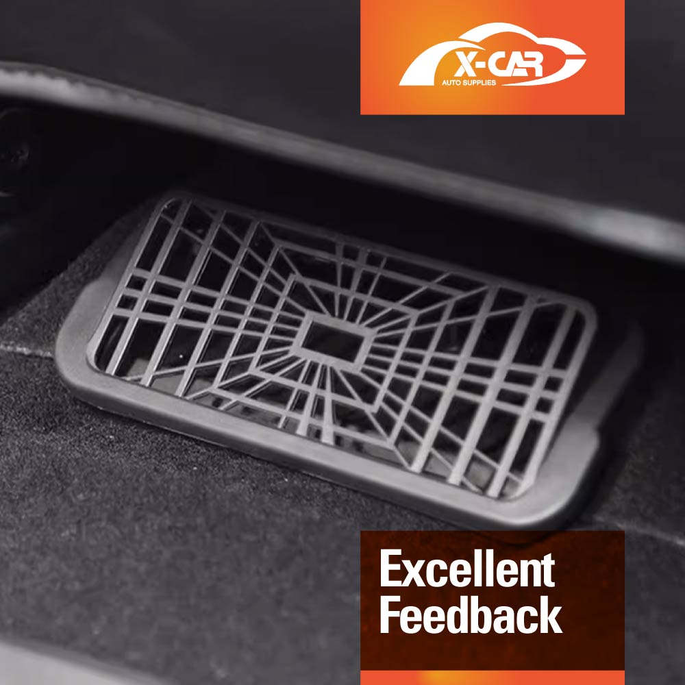 Tesla Model 3 Highland 2023-2025 Backseat Rear Under Seat Air Conditioning Outlet Vent Cover Flow Grille Protector Set of 2
