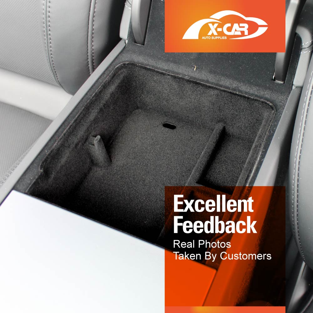 Tesla Model 3 Highland Centre Console Mid Organizer Tray with Flocking liner 2023-2025