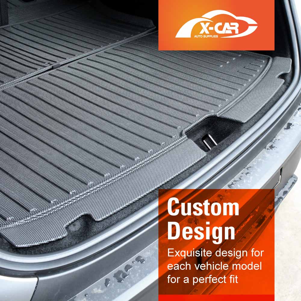 2-In-1 Boot Liners for Tesla Model Y Juniper 2025-Onwards All Weather Heavy Duty Back Seat Cargo Mats Car Trunk Luggage Tray Accessories