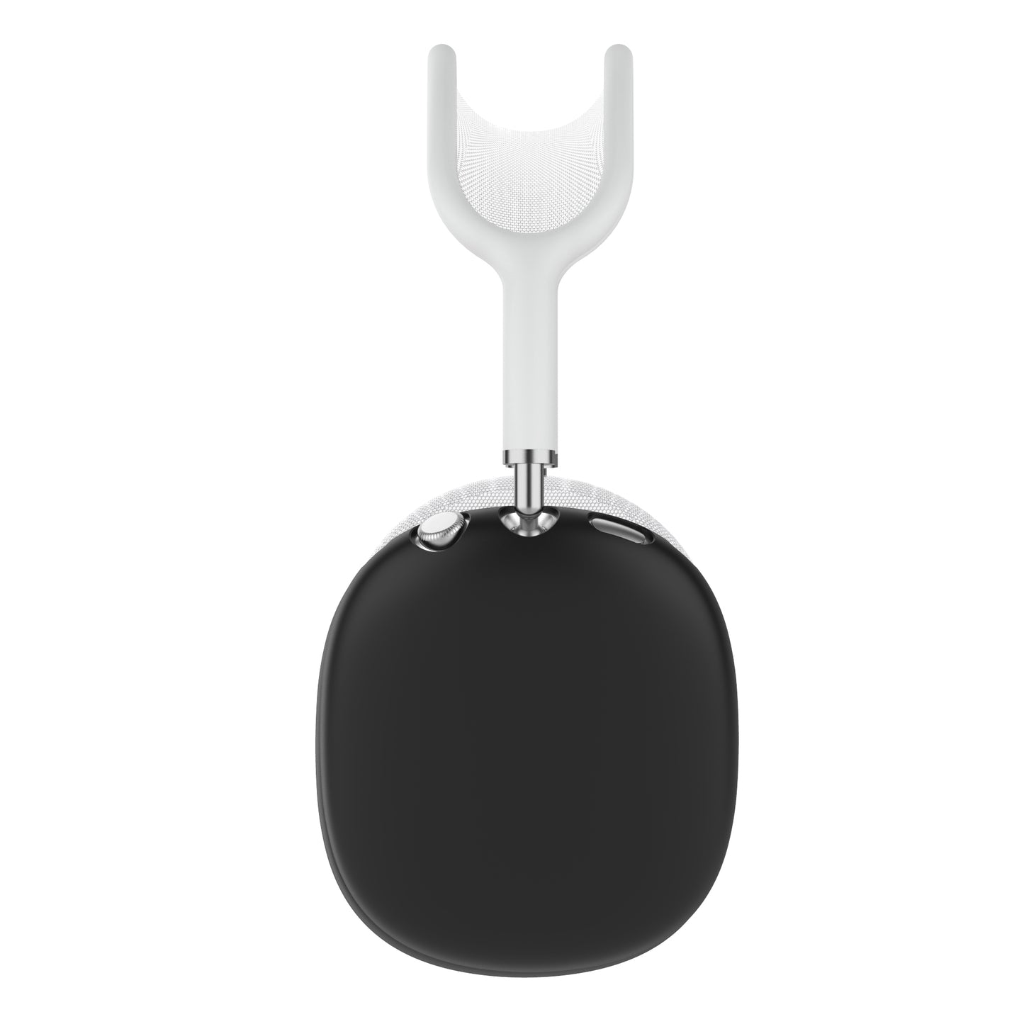 Black Silicone Case Compatible with Apple AirPods Max Headphone Shockproof Protector Anti-slip Shatter-Resistant Protective Frame Full Cover